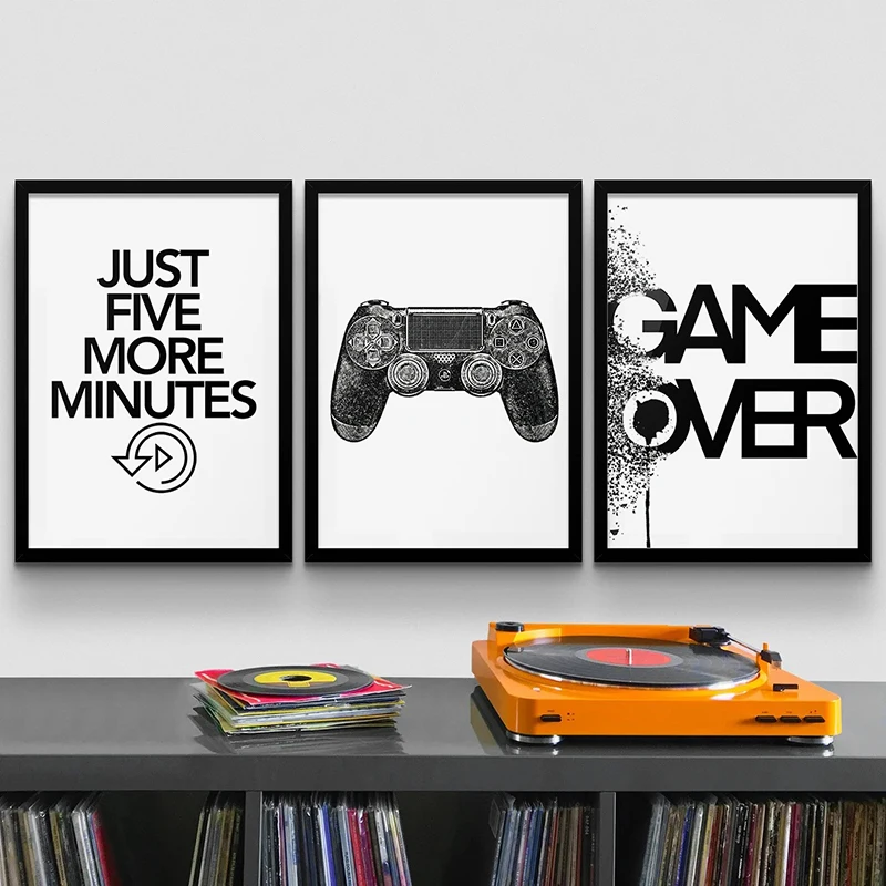 Inspirational Game Themed Wall Art Posters and Prints Canvas Paintings Gamepad Pictures for Gamers' Playroom Decor Gift for Him
Inspirational Game Themed Wall Art Posters and Prints Canvas Paintings Gamepad Pictures for Gamers' Playroom Decor Gift for Him