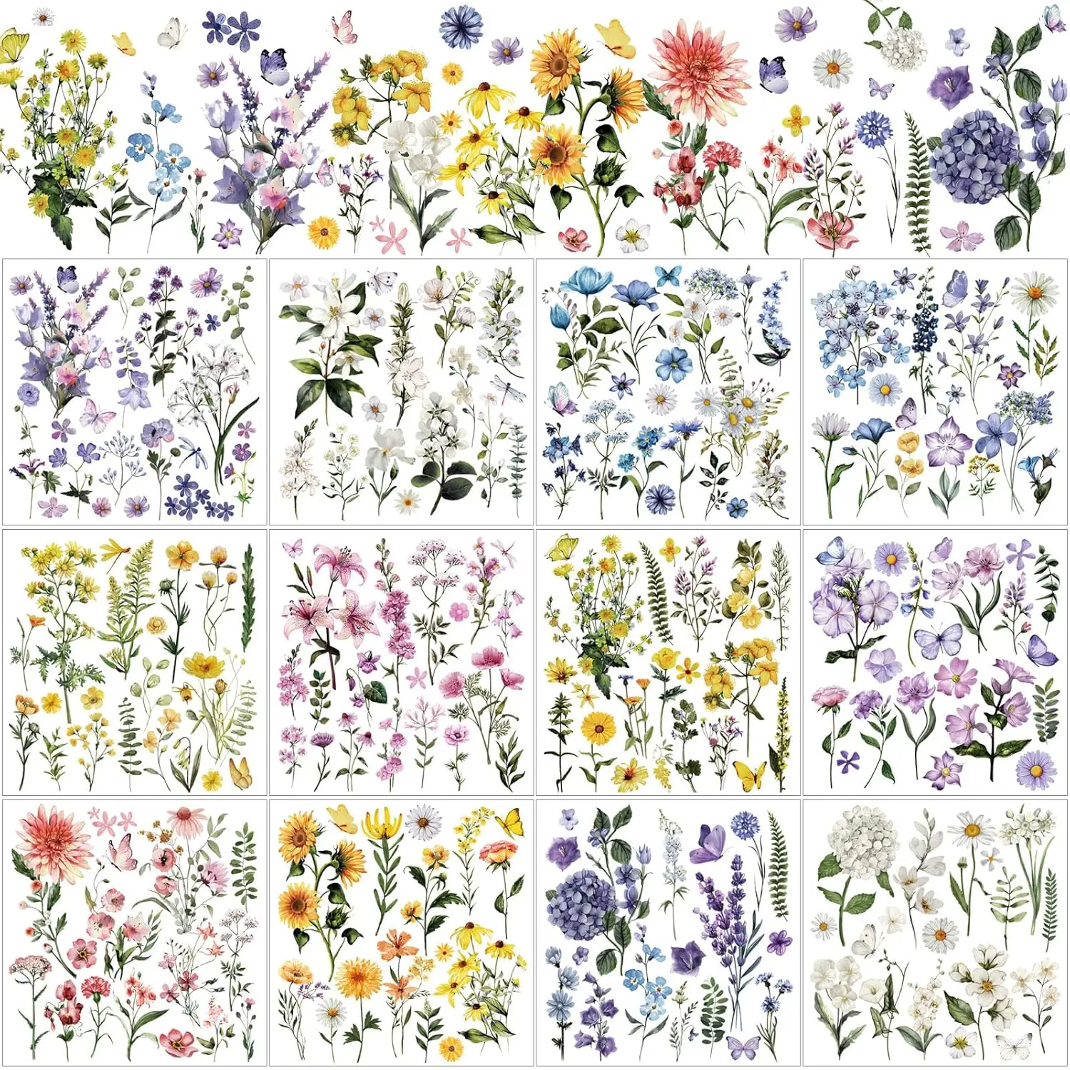 12 Sheets Rub on Transfers for Crafts, Fresh Flowers Design, 5.5x5.7 Inch, Easy DIY Decals for Wood, Glass, Home Decor
12 Sheets Rub on Transfers for Crafts, Fresh Flowers Design, 5.5x5.7 Inch, Easy DIY Decals for Wood, Glass, Home Decor