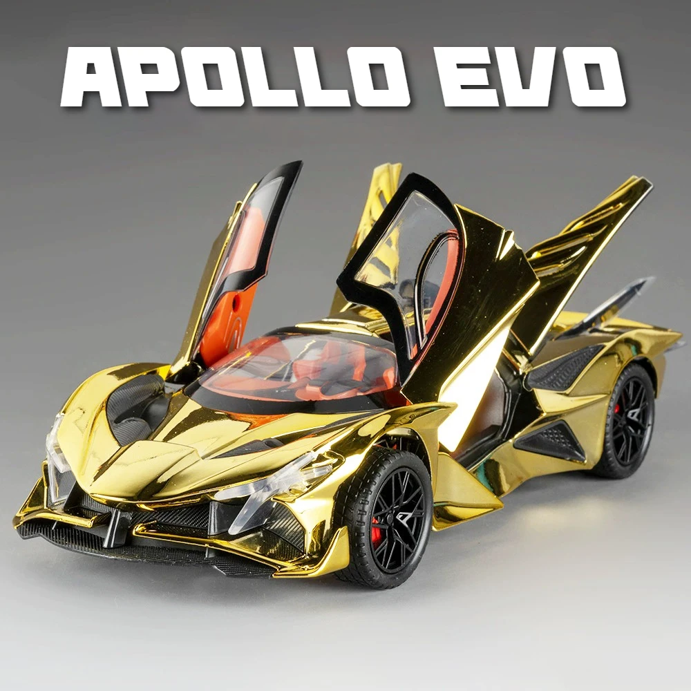 1:24 Scale Apollo Evo IE Super Car Model Toy Metal Body Rubber Tires Scissor Doors Opened Miniature Vehicle Desktop Ornaments
1:24 Scale Apollo Evo IE Super Car Model Toy Metal Body Rubber Tires Scissor Doors Opened Miniature Vehicle Desktop Ornaments