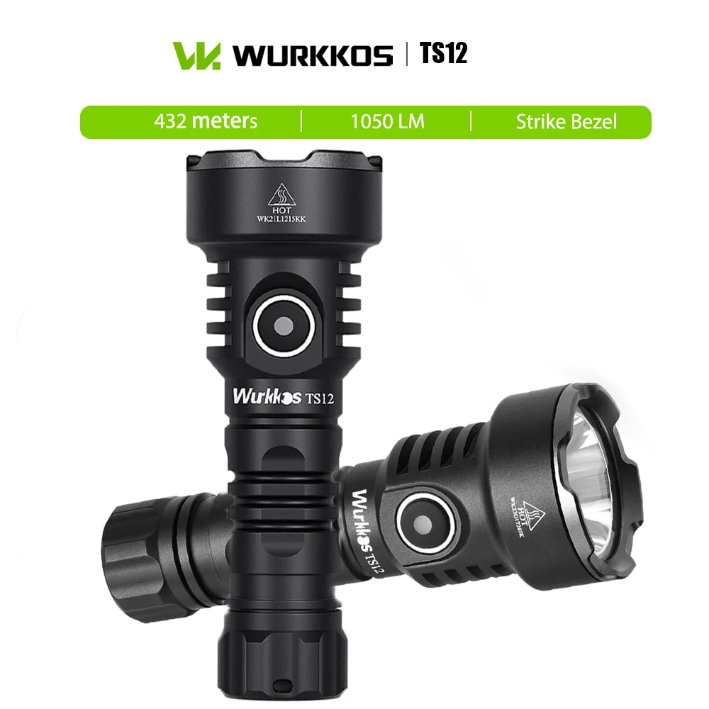Wurkkos TS12 Pocket Portable EDC Flashlight 1050LM Rechargeable Magnetic Torch with IP68 Waterproof for Camping Fishing Reading
Wurkkos TS12 Pocket Portable EDC Flashlight 1050LM Rechargeable Magnetic Torch with IP68 Waterproof for Camping Fishing Reading