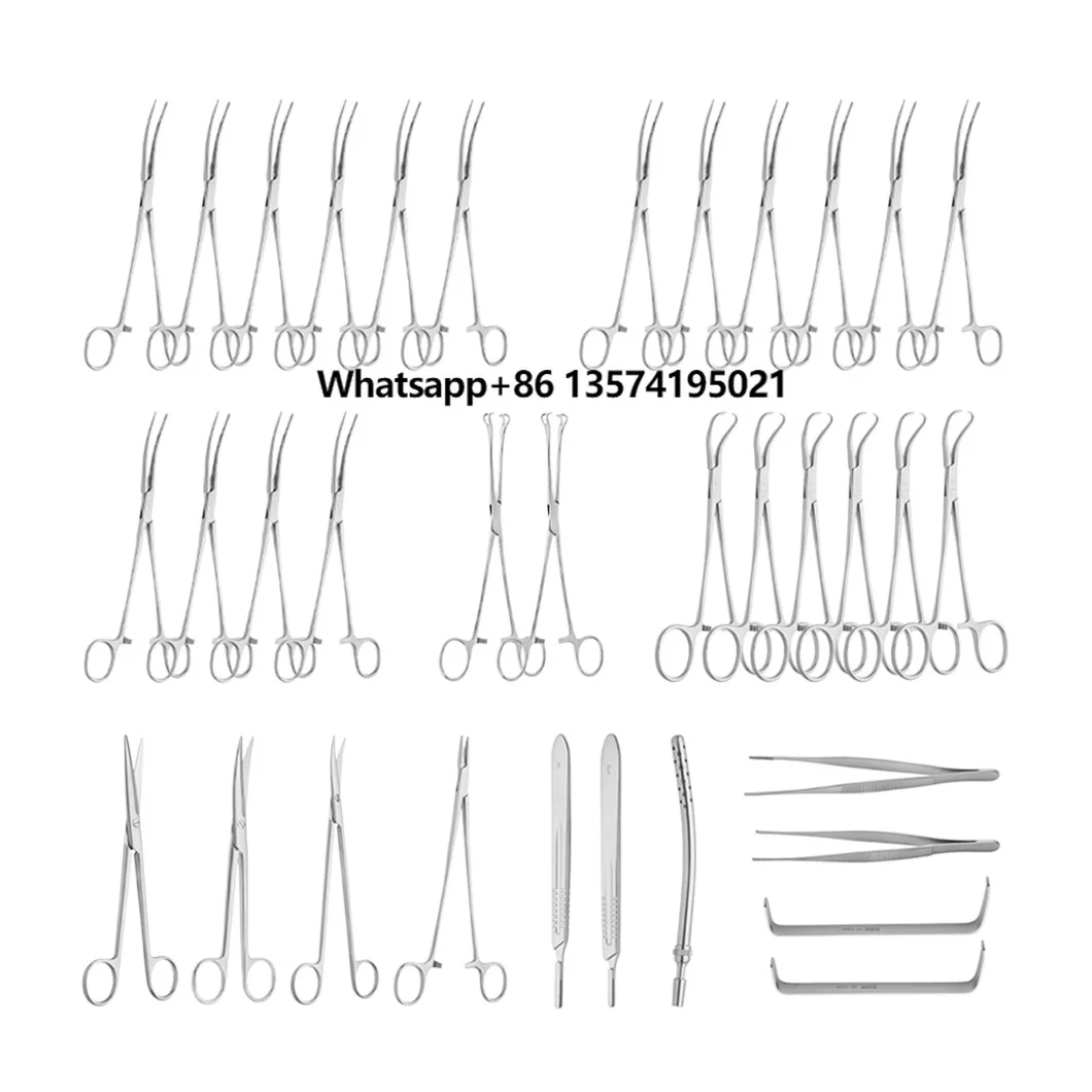 Class I Non-active 35pcs General Basics Surgrery Medical Surgical Instruments Set
Class I Non-active 35pcs General Basics Surgrery Medical Surgical Instruments Set