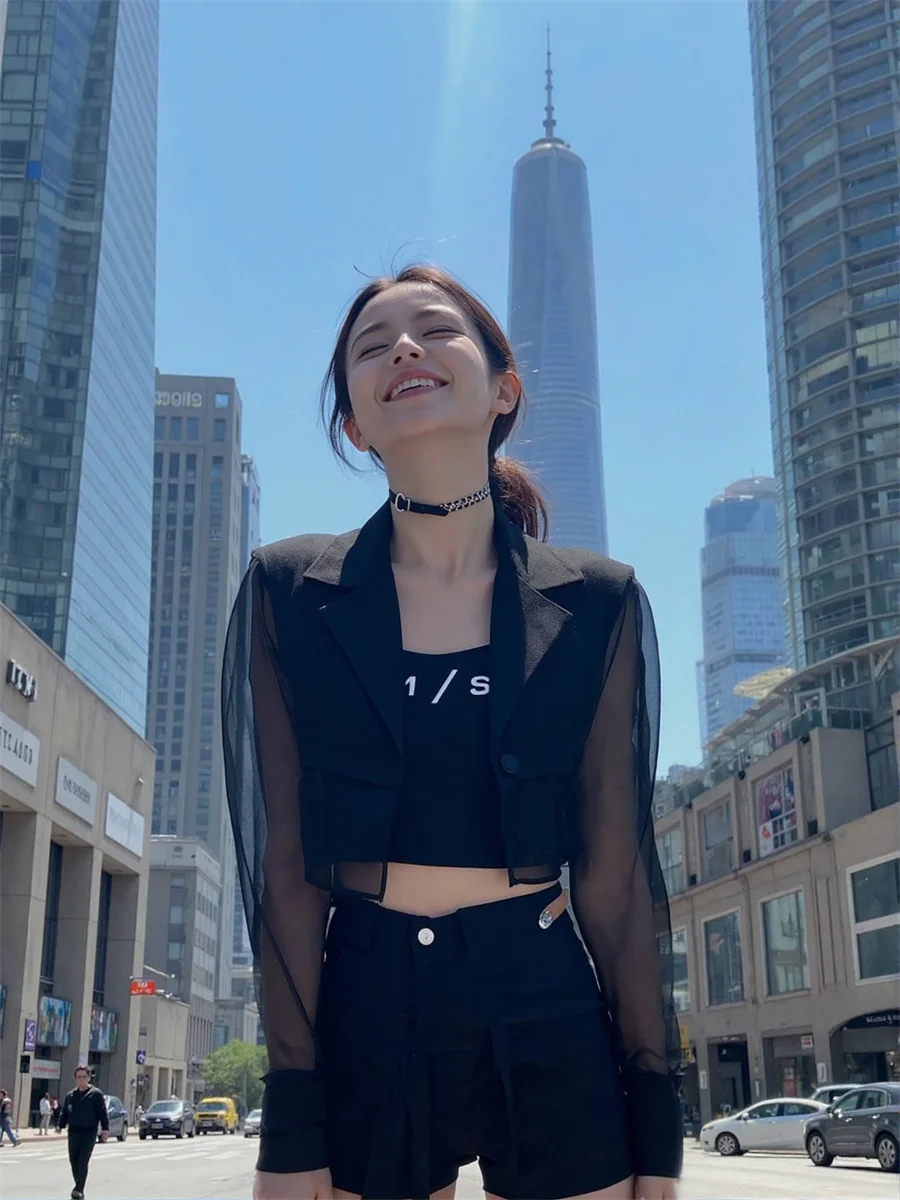 Sun-proof Cropped See-through Back-Slit Blazers For Woman With Designs Clothes Women Womens Vintage Chic Colors Outerwear Plaid
Sun-proof Cropped See-through Back-Slit Blazers For Woman With Designs Clothes Women Womens Vintage Chic Colors Outerwear Plaid