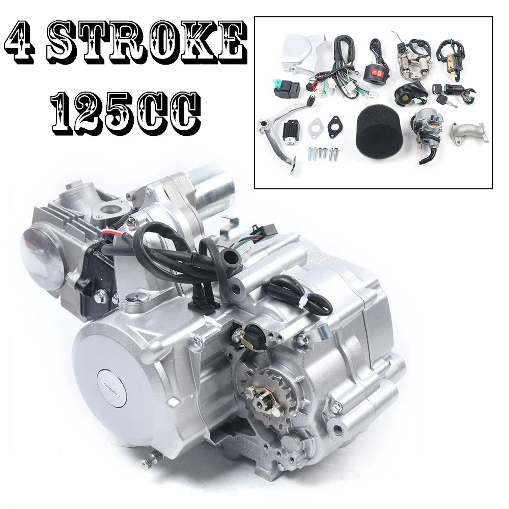 Двигатель 125 куб. см, 4-тактный, одноцилиндровый, полуавтоматический, с 4-скоростной коробкой передач (3+1 реверс) для квадроциклов, багги, мотоциклов, картов
Двигатель 125 куб. см, 4-тактный, одноцилиндровый, полуавтоматический, с 4-скоростной коробкой передач (3+1 реверс) для квадроциклов, багги, мотоциклов, картов
