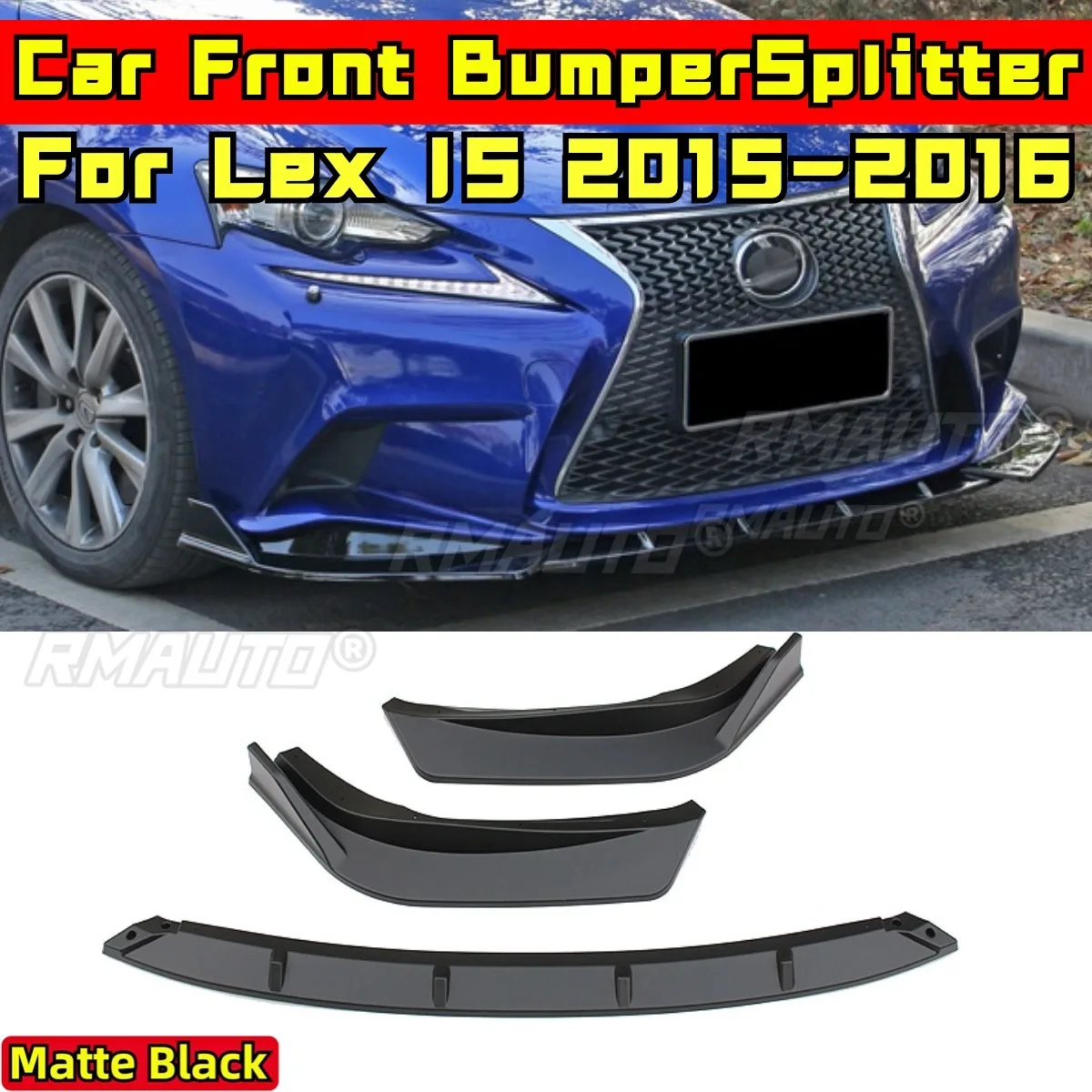 IS Car Front Bumper Lip Matte Black Front Bumper Splitter Diffuser Spoiler Cover Body Kit for Lexus IS 2015-2016 Car Accessories
IS Car Front Bumper Lip Matte Black Front Bumper Splitter Diffuser Spoiler Cover Body Kit for Lexus IS 2015-2016 Car Accessories