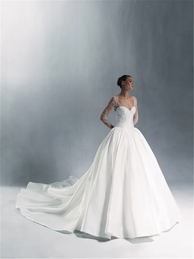 Vestidos De Novia винтажное атласное свадебное платье в стиле манга Larga Vestido Blanco Noiva Minimalista кружевное платье для невесты 2025 Novias Boda
Vestidos De Novia винтажное атласное свадебное платье в стиле манга Larga Vestido Blanco Noiva Minimalista кружевное платье для невесты 2025 Novias Boda