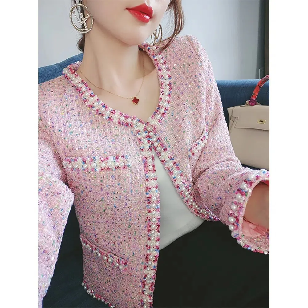 New Women's Handmade Tassel Tweed Plush Little Fragrant Coat Casual Versatile Jacket
New Women's Handmade Tassel Tweed Plush Little Fragrant Coat Casual Versatile Jacket