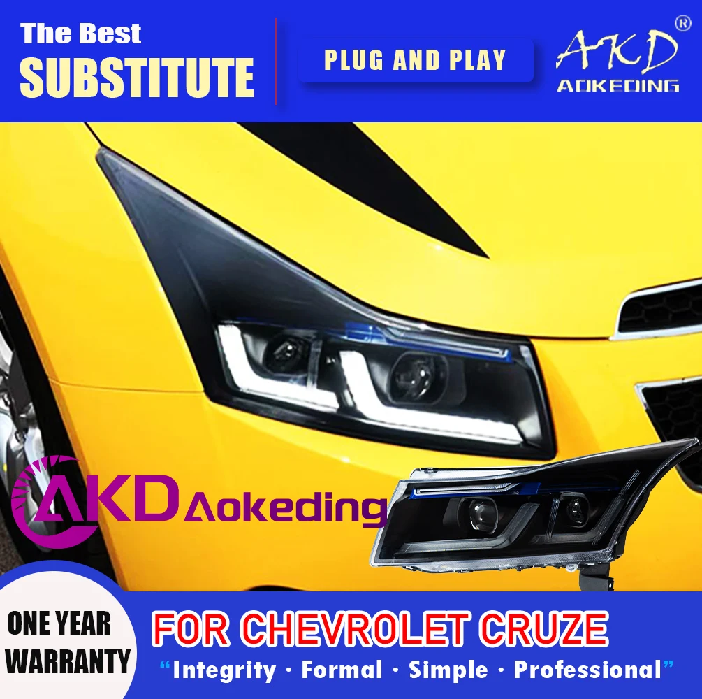 AKD Head Lamp for Chevrolet Cruze LED Headlight 2009-2016 Headlights Cruze DRL Turn Signal High Beam Angel Eye Projector Lens
AKD Head Lamp for Chevrolet Cruze LED Headlight 2009-2016 Headlights Cruze DRL Turn Signal High Beam Angel Eye Projector Lens
