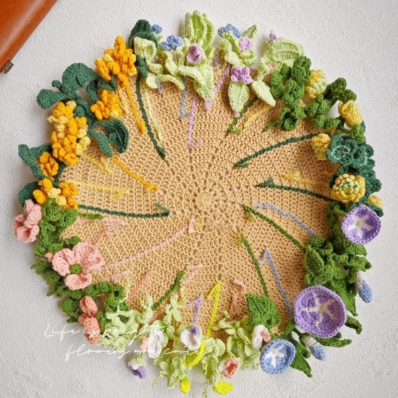 【 Material Packaging 】Flower Cup Mat Hand Woven Flower Cotton Cup Meal Mat Home Table Decoration Supply Wedding Kitchen Meal Mat
【 Material Packaging 】Flower Cup Mat Hand Woven Flower Cotton Cup Meal Mat Home Table Decoration Supply Wedding Kitchen Meal Mat