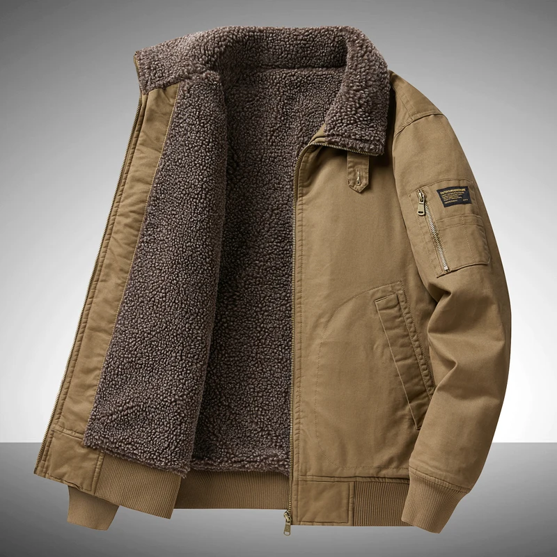 Mens Cotton Lamb Cashmere Parkas Coat Brand Design Men Autumn Winter Jacket Fleece Thickened Men's Parkas High End Mens Parkas
Mens Cotton Lamb Cashmere Parkas Coat Brand Design Men Autumn Winter Jacket Fleece Thickened Men's Parkas High End Mens Parkas
