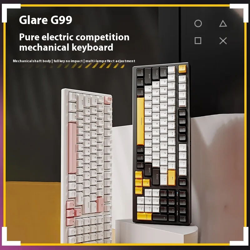 Brilliant G99 color matching mechanical keyboard mixed light 99-key mechanical keyboard Cable gaming computer office Gamer gifts
Brilliant G99 color matching mechanical keyboard mixed light 99-key mechanical keyboard Cable gaming computer office Gamer gifts