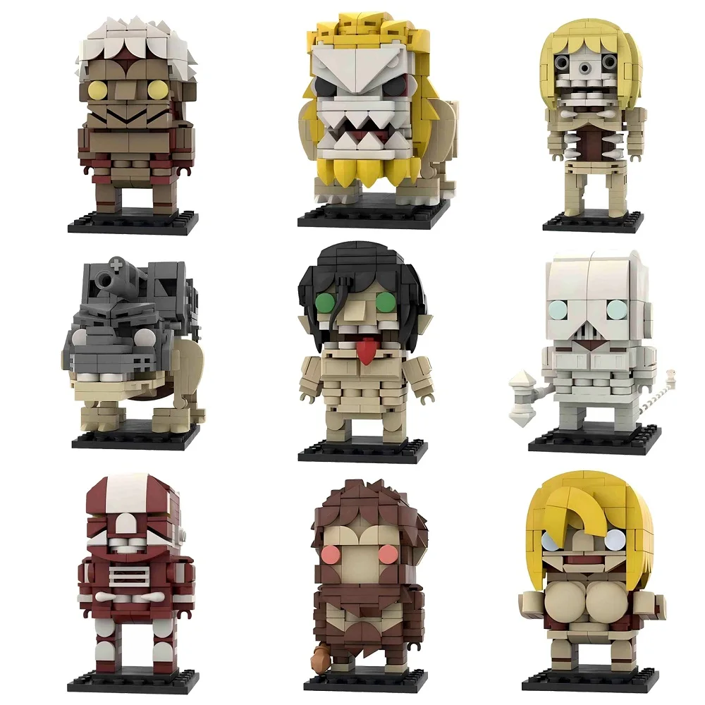 Аниме серии гигантские строительные блоки MOC Move Forward Titan фигурки с квадратной головкой в сборе, модель-головоломка, детская игрушка, подарок на день рождения для мальчика
Аниме серии гигантские строительные блоки MOC Move Forward Titan фигурки с квадратной головкой в сборе, модель-головоломка, детская игрушка, подарок на день рождения для мальчика