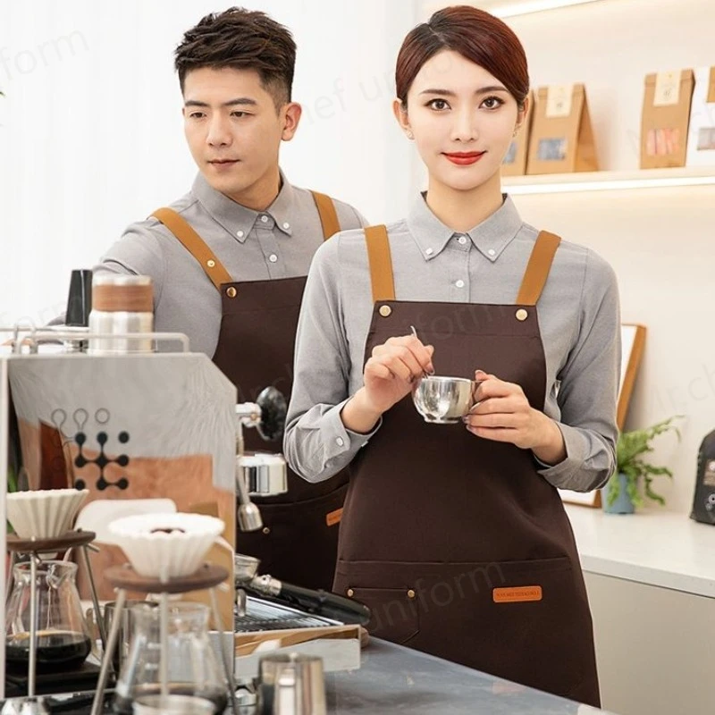 Adjustable Custom Waterproof Kitchen Apron with Logo Design Bakery Coffee Shop Apron Personalized Men Chef apron Workwear women
Adjustable Custom Waterproof Kitchen Apron with Logo Design Bakery Coffee Shop Apron Personalized Men Chef apron Workwear women