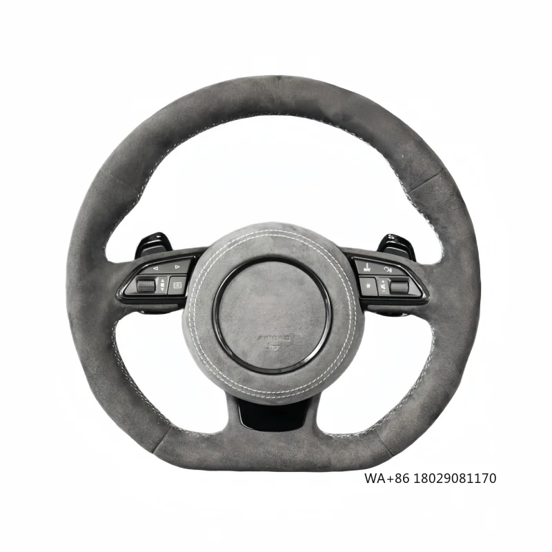S-Line с кнопкой запуска, замшевый кожаный руль для Audi R8 TTRS C6 C7 S7 S4 A4 B8 RS3 S5 B9 A6 C8 A3 2018
S-Line с кнопкой запуска, замшевый кожаный руль для Audi R8 TTRS C6 C7 S7 S4 A4 B8 RS3 S5 B9 A6 C8 A3 2018