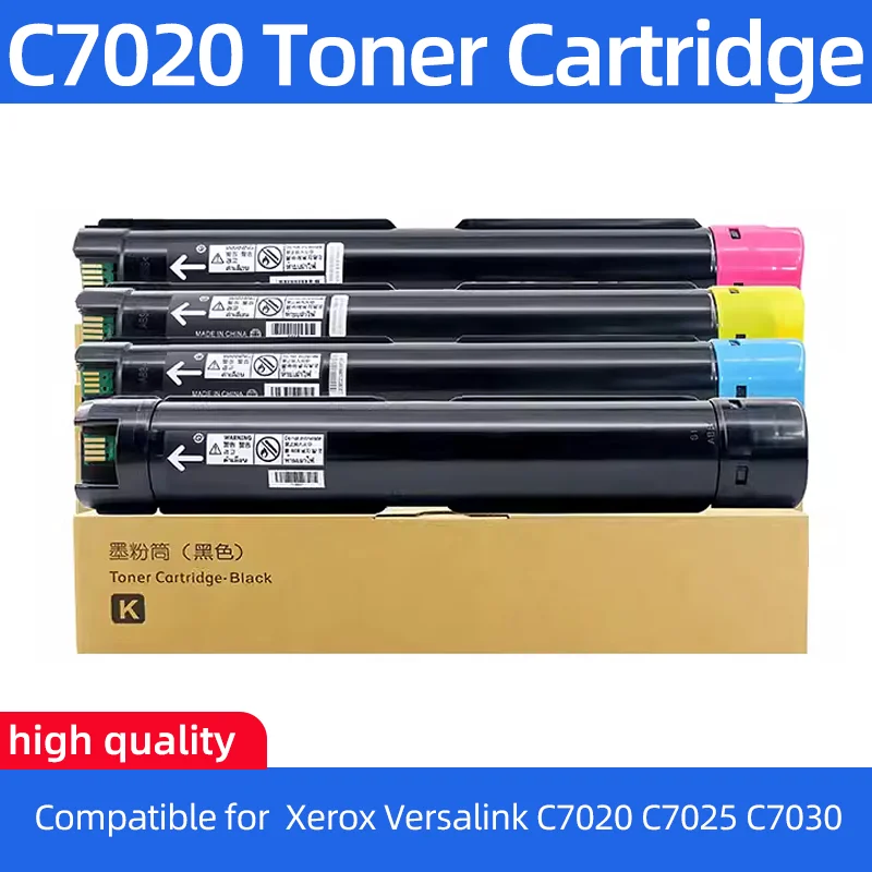Совместимый картридж с тонером CT202752 для принтера Xerox VersaLink C7020 C7025 C7030, черный 106R03737
Совместимый картридж с тонером CT202752 для принтера Xerox VersaLink C7020 C7025 C7030, черный 106R03737