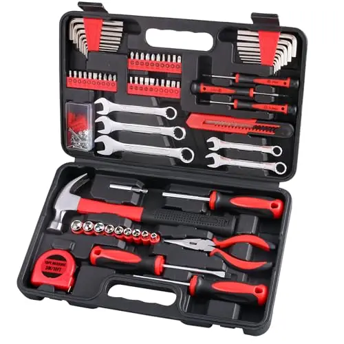 175-Piece All-In-One Tool Collection In Durable Case For Vehicle Maintenance, Home Fixes, DIY Work, And On-The-Go Repairs
175-Piece All-In-One Tool Collection In Durable Case For Vehicle Maintenance, Home Fixes, DIY Work, And On-The-Go Repairs