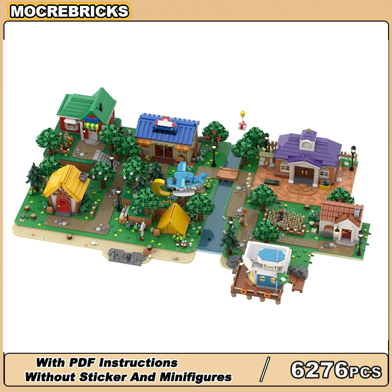 MOC Animal Crossing Wild World Estate Scene Средневековая архитектура Строительные блоки Модульная коллекция Кирпичные игрушки Детские игрушки
MOC Animal Crossing Wild World Estate Scene Средневековая архитектура Строительные блоки Модульная коллекция Кирпичные игрушки Детские игрушки