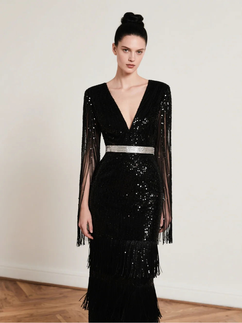 Fashions Sparkle&Shine Mermaid Evening Dress V Neck Sequins Long Sleeves Floor Length Wedding Guest Dress 2025 Free Customized
Fashions Sparkle&Shine Mermaid Evening Dress V Neck Sequins Long Sleeves Floor Length Wedding Guest Dress 2025 Free Customized