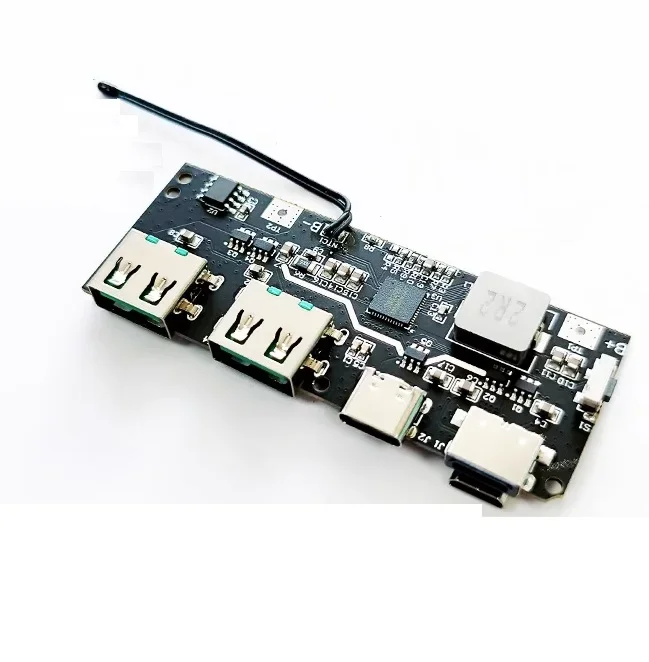 QC4.0 QC3.0 LED Dual USB 5V 4.5A 22.5W Micro/Type-C USB Mobile Power Bank 18650 Charging Module Temperature / Circuit Protection
QC4.0 QC3.0 LED Dual USB 5V 4.5A 22.5W Micro/Type-C USB Mobile Power Bank 18650 Charging Module Temperature / Circuit Protection
