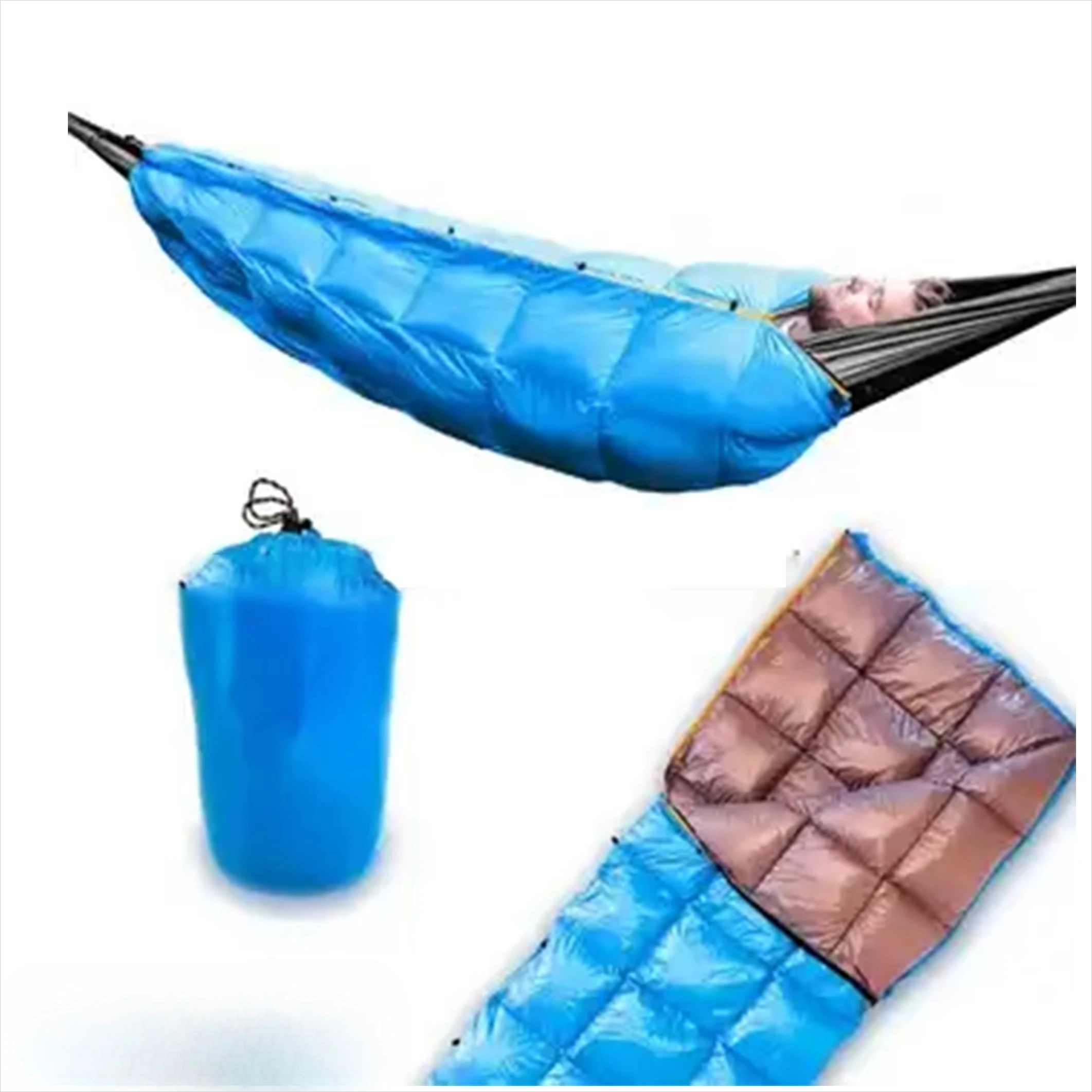 Outdoor Lightweight Backpacking Hiking Camping Mummy Sleeping Bag with Hammock Compression Bag
Outdoor Lightweight Backpacking Hiking Camping Mummy Sleeping Bag with Hammock Compression Bag
