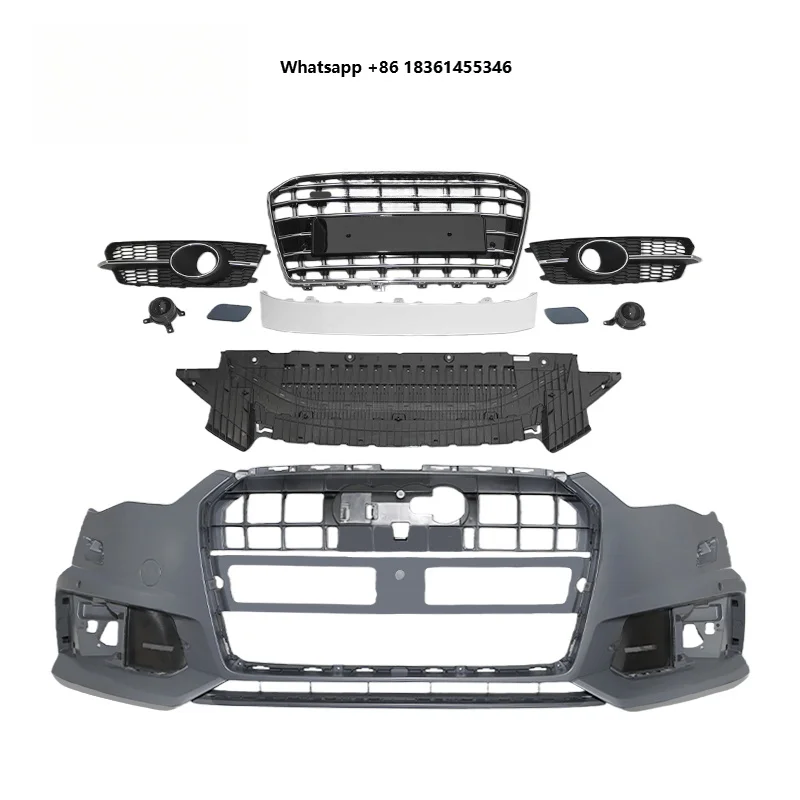 For S6 2016 High Quality Body Kit Black Silver Front Lip Grille
For S6 2016 High Quality Body Kit Black Silver Front Lip Grille