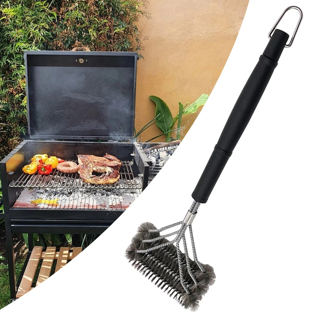 Barbecue Cleaning Brush Stainless Steel Bristles Non-stick Cleaning Brushes Barbecue Accessories
Barbecue Cleaning Brush Stainless Steel Bristles Non-stick Cleaning Brushes Barbecue Accessories