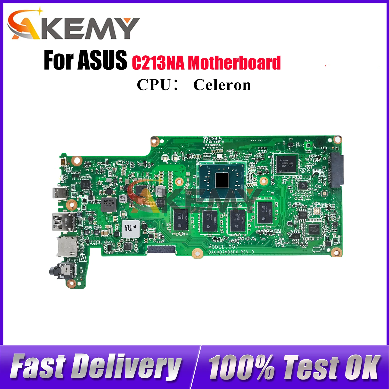 C213NA Laptop Motherboard For ASUS Chromebook C213NA C213N Notebook Mainboard With Celeron CPU 100% tests OK fast shipping stk
C213NA Laptop Motherboard For ASUS Chromebook C213NA C213N Notebook Mainboard With Celeron CPU 100% tests OK fast shipping stk