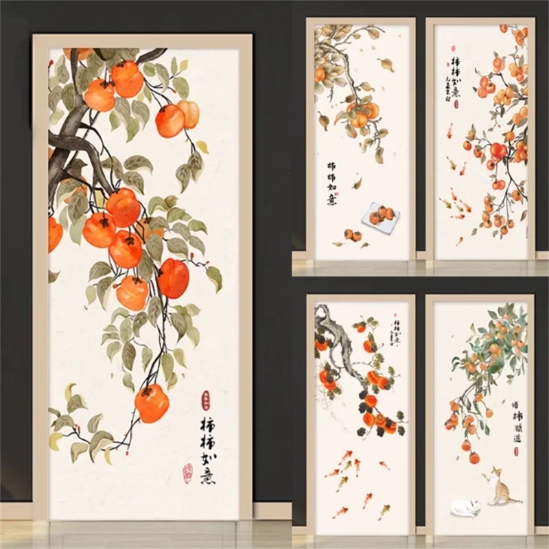 Chinese style persimmon door stickers waterproof wall stickers for homestay bedroom self-adhesive home decoration wallpaper
Chinese style persimmon door stickers waterproof wall stickers for homestay bedroom self-adhesive home decoration wallpaper