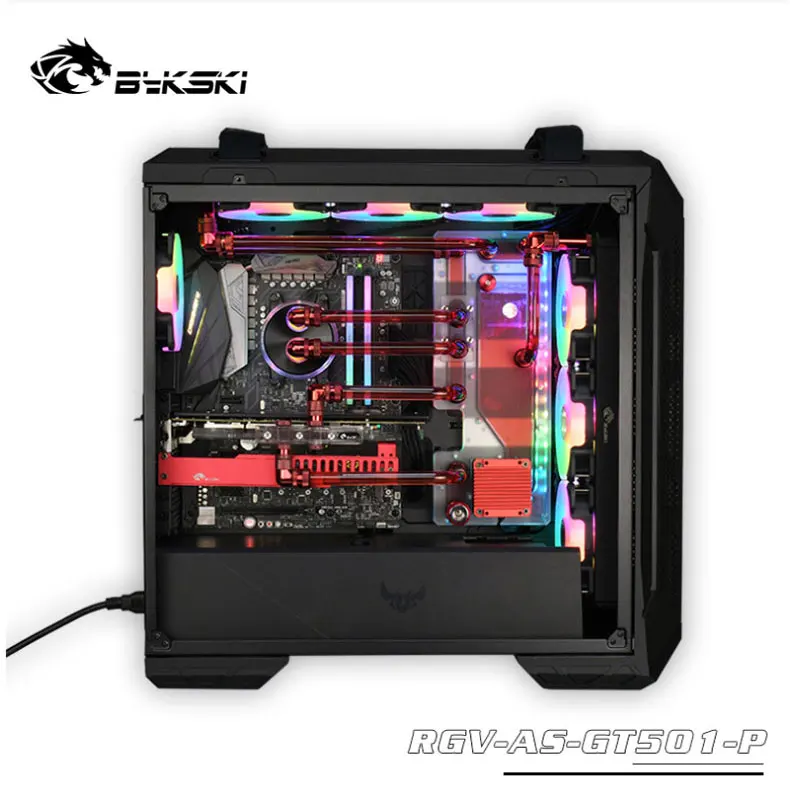 BYKSKI Acrylic Board Water Channel Solution use for ASUS TUF GAMING GT501 case / Kit for CPU and GPU Block / Instead reservoir
BYKSKI Acrylic Board Water Channel Solution use for ASUS TUF GAMING GT501 case / Kit for CPU and GPU Block / Instead reservoir