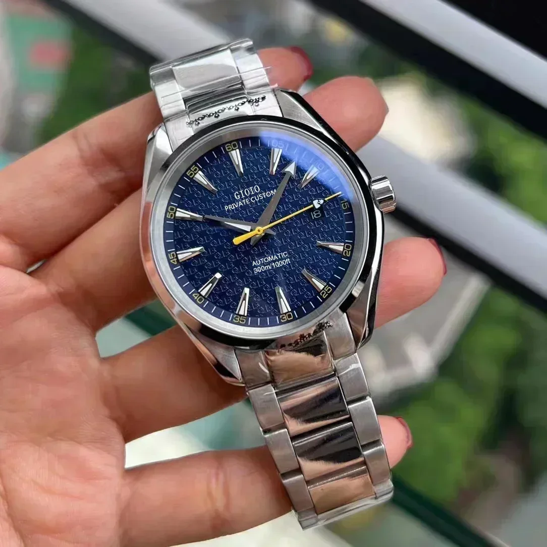 41mm High Quality Mens Automatic Watch Mechanical Sapphire Black Blue Leather Rubber Luminous Stainless Steel Casual Watches
41mm High Quality Mens Automatic Watch Mechanical Sapphire Black Blue Leather Rubber Luminous Stainless Steel Casual Watches