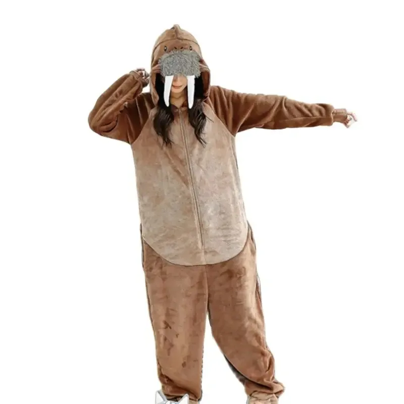 Flannel Walrus Onesies Animal Sea lions Cosplay Overall Pajamas Cartoon Kigurumi Christmas Party Pyjamas Carnival Costumes
Flannel Walrus Onesies Animal Sea lions Cosplay Overall Pajamas Cartoon Kigurumi Christmas Party Pyjamas Carnival Costumes