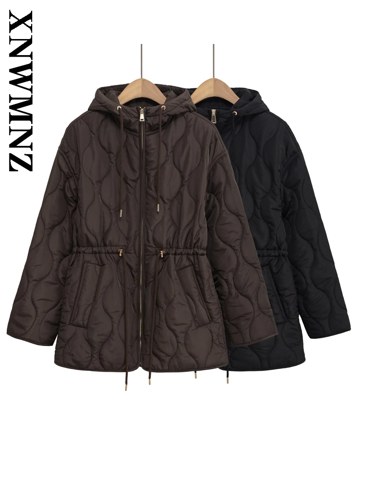 XNWMNZ 2025 осенняя новая женская простая винтажная куртка с воротником с капюшоном и длинными рукавами, повседневная модная женская теплая стеганая куртка на молнии
XNWMNZ 2025 осенняя новая женская простая винтажная куртка с воротником с капюшоном и длинными рукавами, повседневная модная женская теплая стеганая куртка на молнии