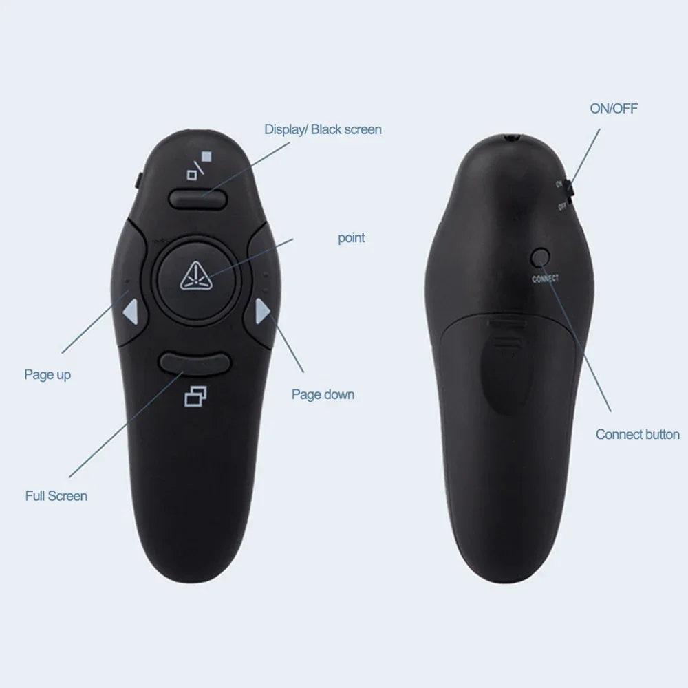 2.4GHz Wireless USB Presenter Remote Control Powerpoint Presentation Remote Control PPT Flip Pen Pointer Clicker for Teacher
2.4GHz Wireless USB Presenter Remote Control Powerpoint Presentation Remote Control PPT Flip Pen Pointer Clicker for Teacher
