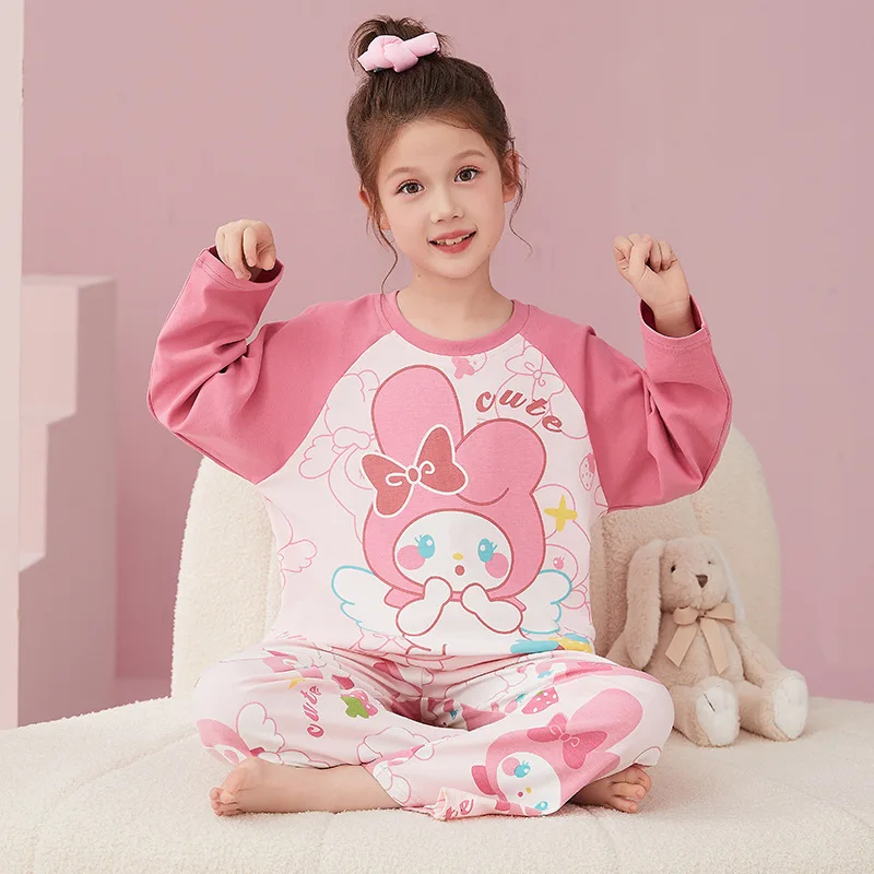 Пижамный комплект My Melody для девочек, модный ночной комплект в Корейском стиле с мультяшным принтом, мягкий удобный костюм для дома, Осень-зима
Пижамный комплект My Melody для девочек, модный ночной комплект в Корейском стиле с мультяшным принтом, мягкий удобный костюм для дома, Осень-зима