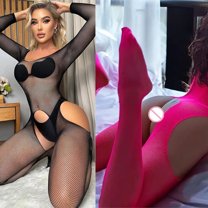Erotic lingerie Hollow Open Transparent Temptation Hollow Pink jumpsuit Mesh underwear women Clothing sets sexy outfits lingerie
Erotic lingerie Hollow Open Transparent Temptation Hollow Pink jumpsuit Mesh underwear women Clothing sets sexy outfits lingerie