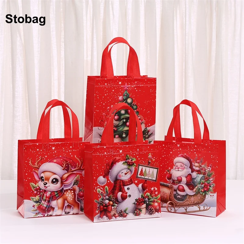 StoBag 8/20pcs Merry Christmas Non-woven Gift Tote Bag Kids Fabric Packaging Handbag Waterproof Storage Reusable Pouch Party
StoBag 8/20pcs Merry Christmas Non-woven Gift Tote Bag Kids Fabric Packaging Handbag Waterproof Storage Reusable Pouch Party