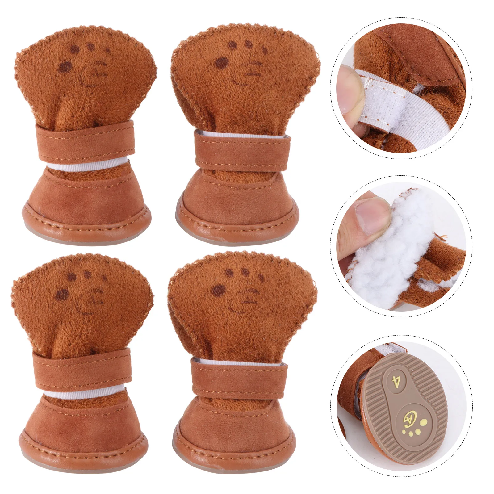 4pcs Dog Boots Soft Lamb Snow Shoes Winter Booties Puppy Outdoor Warm Anti Slip Rubber Sole Adjustable Pet Dog Shoes
4pcs Dog Boots Soft Lamb Snow Shoes Winter Booties Puppy Outdoor Warm Anti Slip Rubber Sole Adjustable Pet Dog Shoes