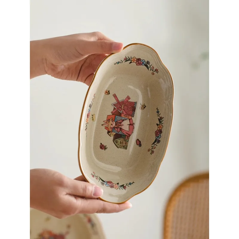 Microwave Ovens Ovens Specialized Utensils Cheese Baked Rice Plates Household Double Ear Baking Bowls
Microwave Ovens Ovens Specialized Utensils Cheese Baked Rice Plates Household Double Ear Baking Bowls