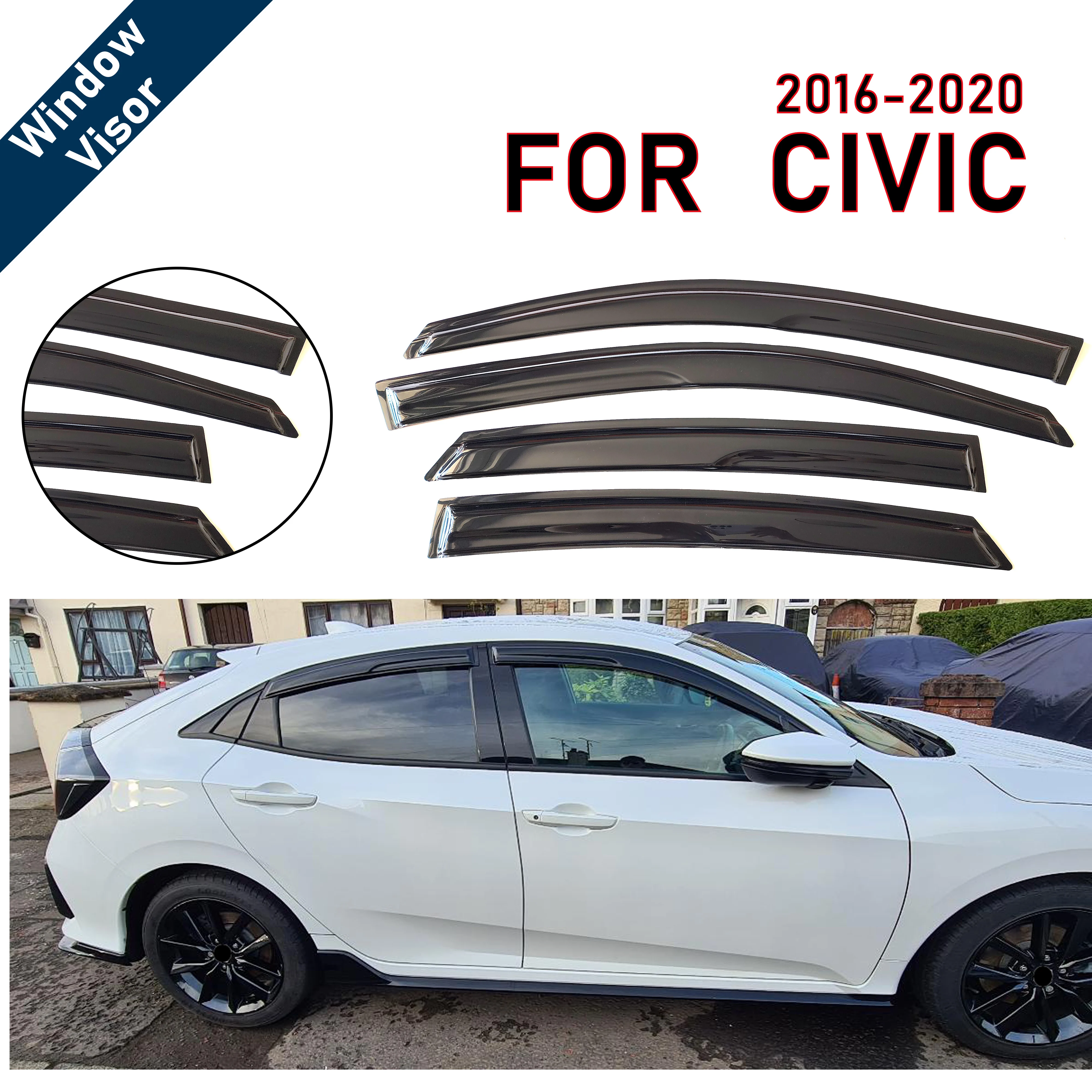 4 шт. новейшей модели солнцезащитного козырька на окно автомобиля для Civic 2016-2020, оконный козырек от дождя, оконные козырьки от дождя
4 шт. новейшей модели солнцезащитного козырька на окно автомобиля для Civic 2016-2020, оконный козырек от дождя, оконные козырьки от дождя