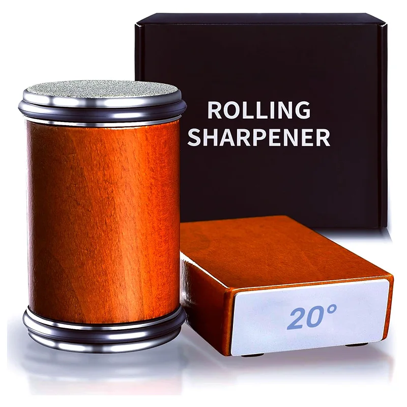 Cylindrical Double-sided Knife Sharpener Ceramic Diamond Grit Roller Knife Sharpener Western Kitchen Knife Grinder
Cylindrical Double-sided Knife Sharpener Ceramic Diamond Grit Roller Knife Sharpener Western Kitchen Knife Grinder