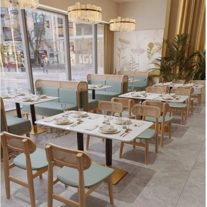Internet celebrity milk tea shop booth sofa coffee shop western restaurant table and chair combination hamburger dessert snack b
Internet celebrity milk tea shop booth sofa coffee shop western restaurant table and chair combination hamburger dessert snack b