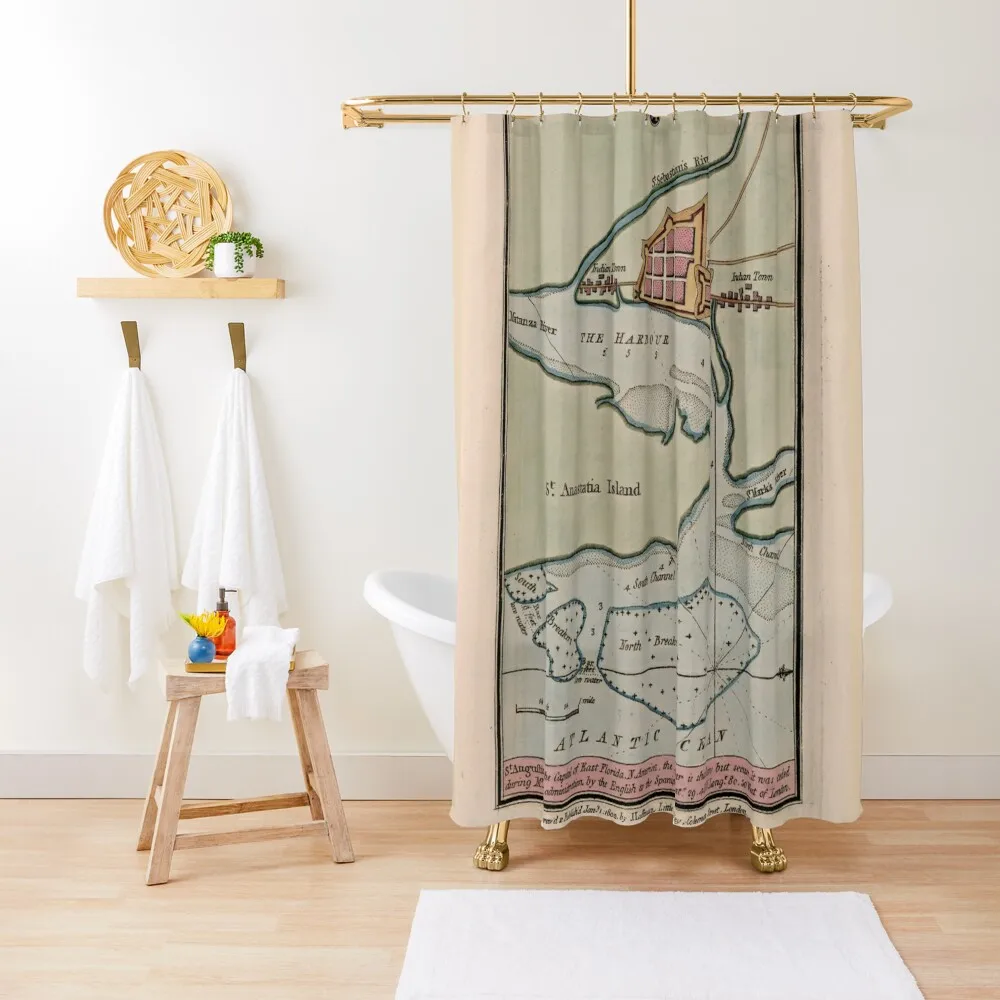 Vintage St Augustine FL Map (1802) Shower Curtain Bathroom Accessorys Bathroom Decor Washable Waterproof Fabric Shower Curtain
Vintage St Augustine FL Map (1802) Shower Curtain Bathroom Accessorys Bathroom Decor Washable Waterproof Fabric Shower Curtain