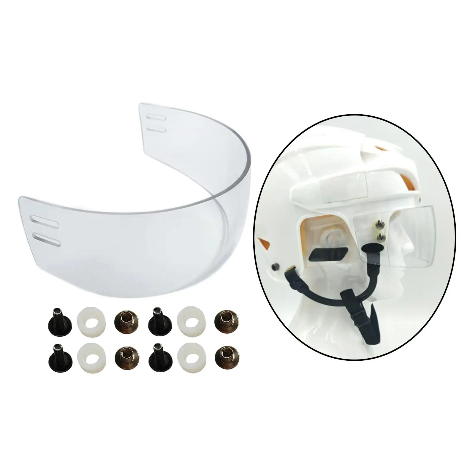 Hockey Visor with Anti Fog and Anti Scratch Coating Resistant - Universal Helmet Certified
Hockey Visor with Anti Fog and Anti Scratch Coating Resistant - Universal Helmet Certified
