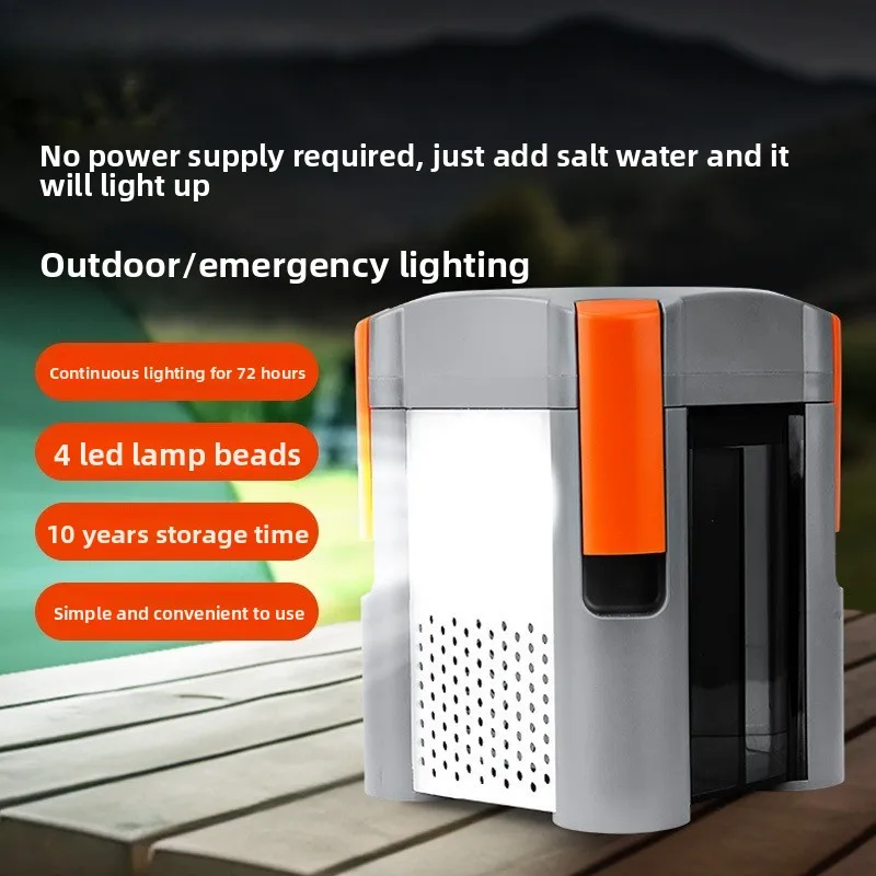 S6 Emergency Salt Water LED Light Outdoor Camping Emergency Lighting Hydrodynamic Air Battery Lamp
S6 Emergency Salt Water LED Light Outdoor Camping Emergency Lighting Hydrodynamic Air Battery Lamp