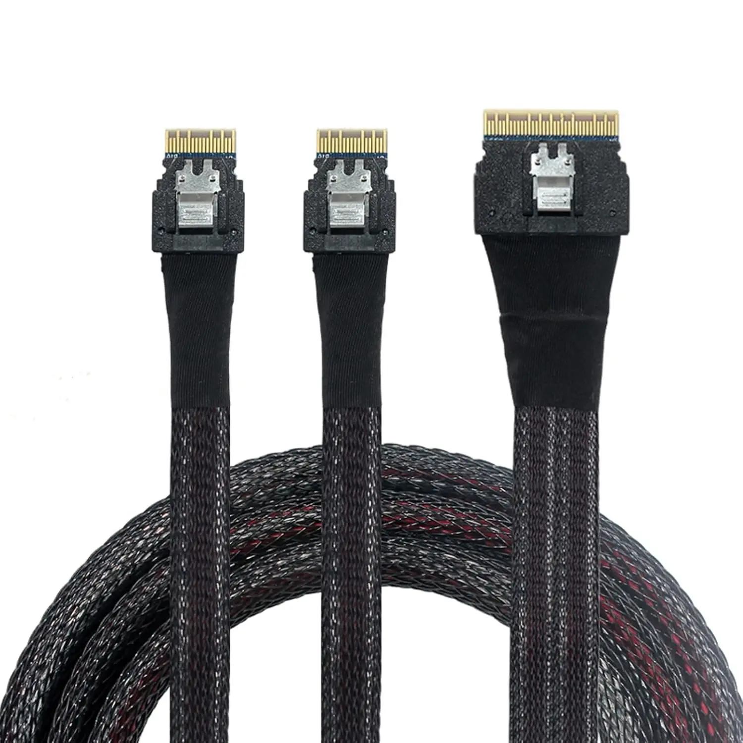 JavicTech PCI-E 4.0 SAS SFF-8654 8i 74pin to Dual 2X MCIO SFF-8654 4i 38Pin for Slimline Server Internal Connection Cable 1.6FT
JavicTech PCI-E 4.0 SAS SFF-8654 8i 74pin to Dual 2X MCIO SFF-8654 4i 38Pin for Slimline Server Internal Connection Cable 1.6FT