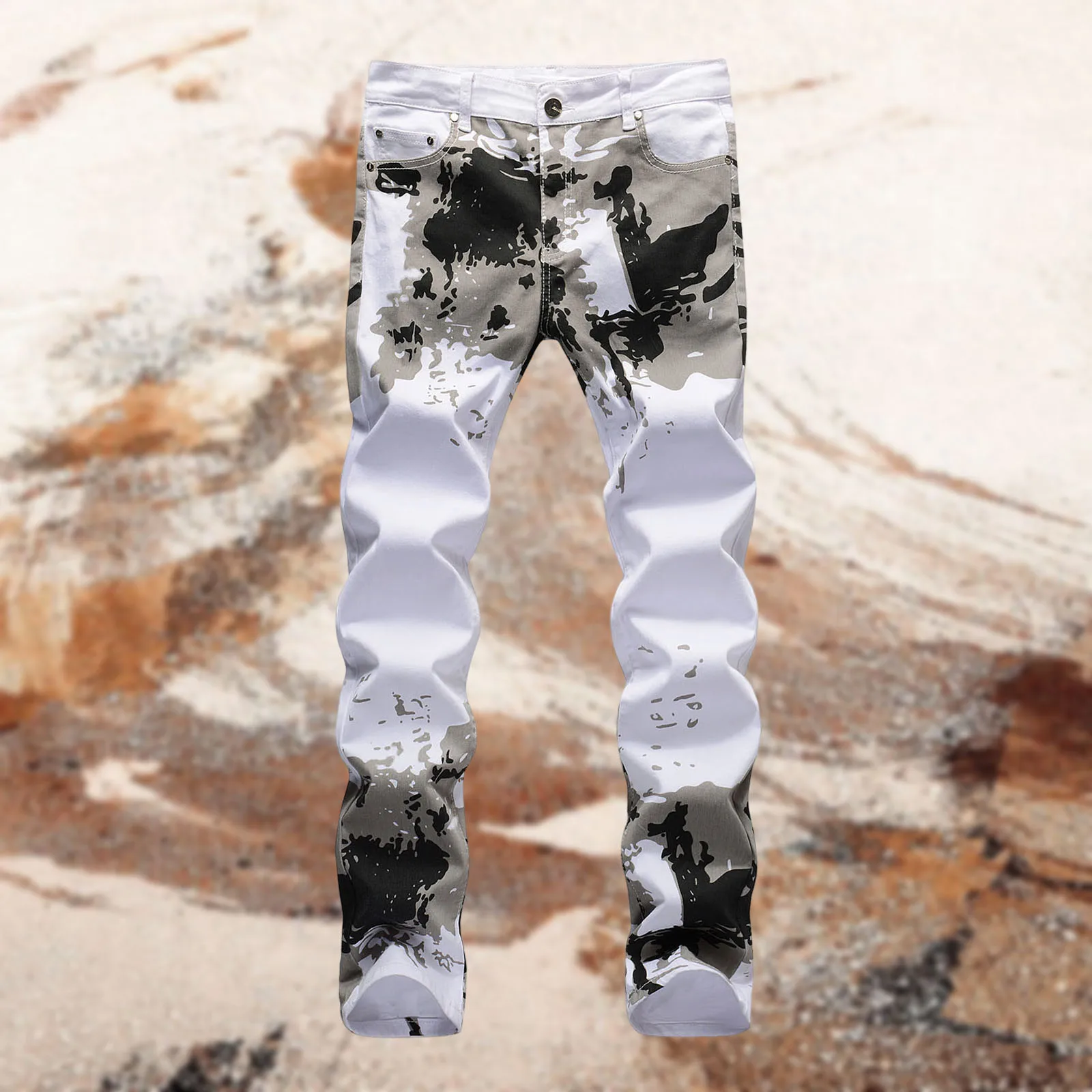2025 New Casual Mens Cotton Jeans Elastic Slim Skinny White Camouflage Printing Jeans Male Thin Denim Pants Spring Jeans
2025 New Casual Mens Cotton Jeans Elastic Slim Skinny White Camouflage Printing Jeans Male Thin Denim Pants Spring Jeans