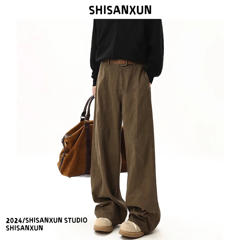 American Sle Vintage Work Pants Men's Loose Casual Wide Leg Pants Spring Season Versatile Casual Pants Youth Energy Sle
American Sle Vintage Work Pants Men's Loose Casual Wide Leg Pants Spring Season Versatile Casual Pants Youth Energy Sle