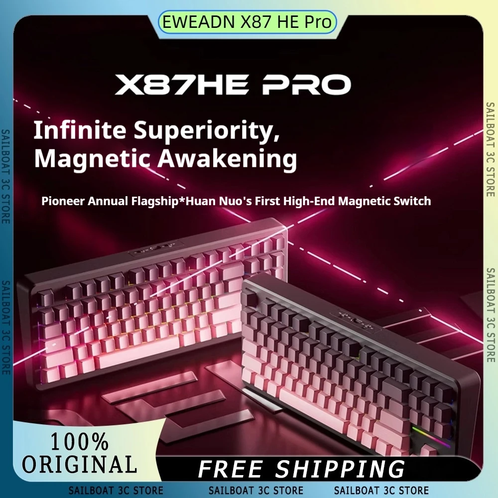 EWEADN X87 HE Pro Беспроводная Bluetooth-клавиатура Магнитный переключатель 8 кГц Скорость поката RT 0,001 мм RGB Эргономичная игровая клавиатура Mac/Win
EWEADN X87 HE Pro Беспроводная Bluetooth-клавиатура Магнитный переключатель 8 кГц Скорость поката RT 0,001 мм RGB Эргономичная игровая клавиатура Mac/Win