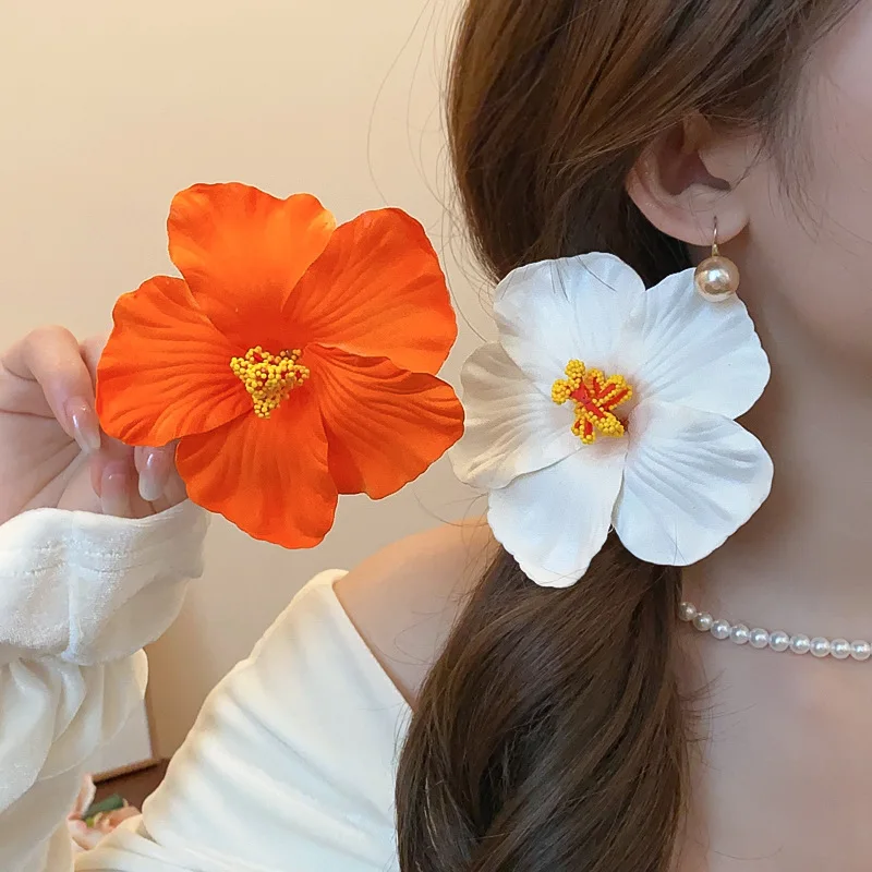 Bohemian Hibiscus Flower Hair Clip Sponge Bangs Side Duckbill Clip Seaside Holiday Barrettes Hairpins Hawaiian Hair Accessory
Bohemian Hibiscus Flower Hair Clip Sponge Bangs Side Duckbill Clip Seaside Holiday Barrettes Hairpins Hawaiian Hair Accessory