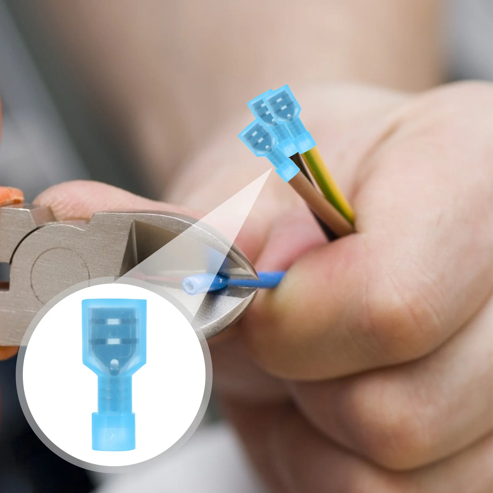 150pcs Insulated Terminal 16-14 Awg Spade Connector Nylon Crimp Terminal For Automotive Household Wiring Translucent
150pcs Insulated Terminal 16-14 Awg Spade Connector Nylon Crimp Terminal For Automotive Household Wiring Translucent