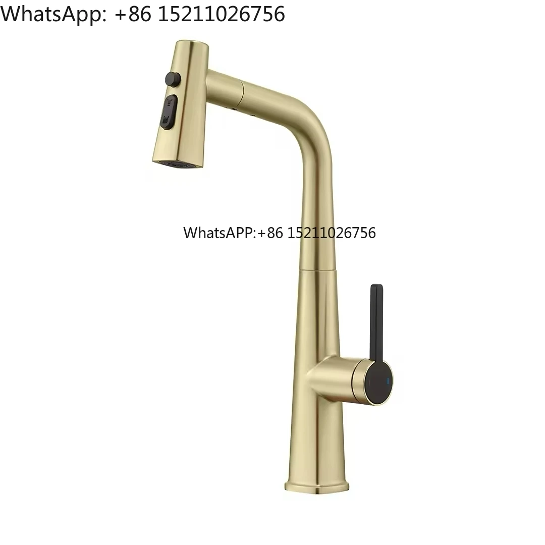 Black Rose Gold Single Handle Pull Out Deck-Mounted Kitchen Faucet Mixer Tap with Sprayer
Black Rose Gold Single Handle Pull Out Deck-Mounted Kitchen Faucet Mixer Tap with Sprayer